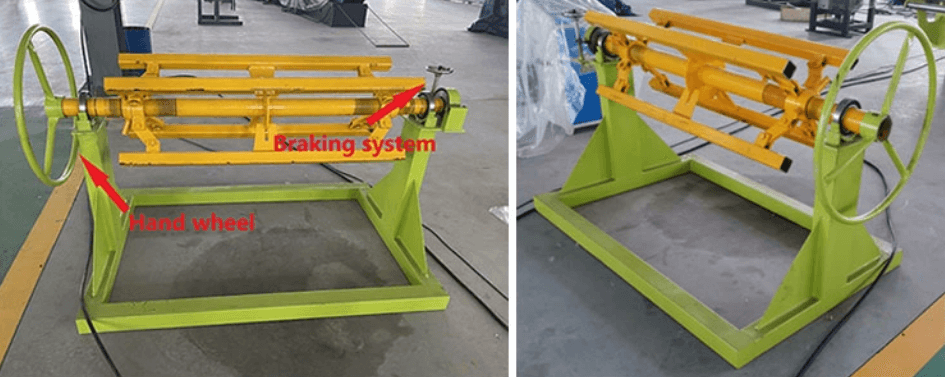 Trapezoidal roofing sheet machine