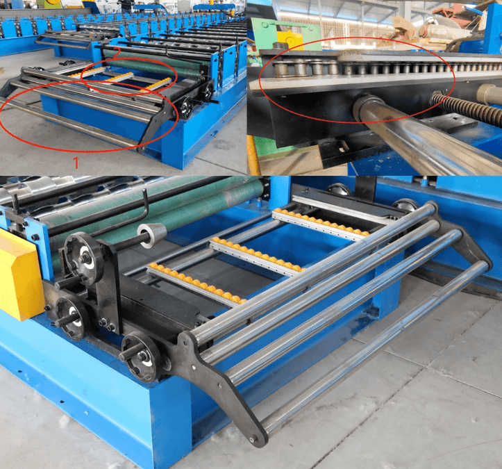 Trapezoidal roofing sheet machine