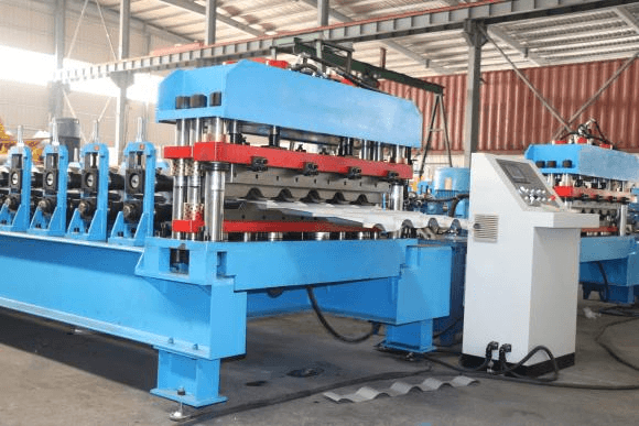 Glazed tile roofing sheet machine