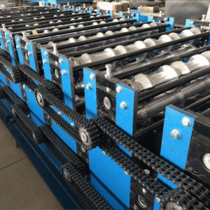 Double layer roofing sheet machine