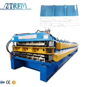 Double layer roofing sheet machine